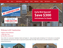 Tablet Screenshot of kcconstructioninc.com